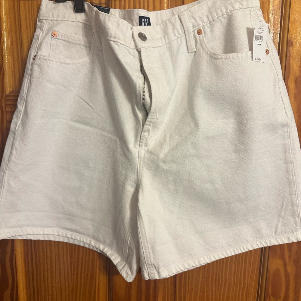 GAP Women's White Jean Shorts